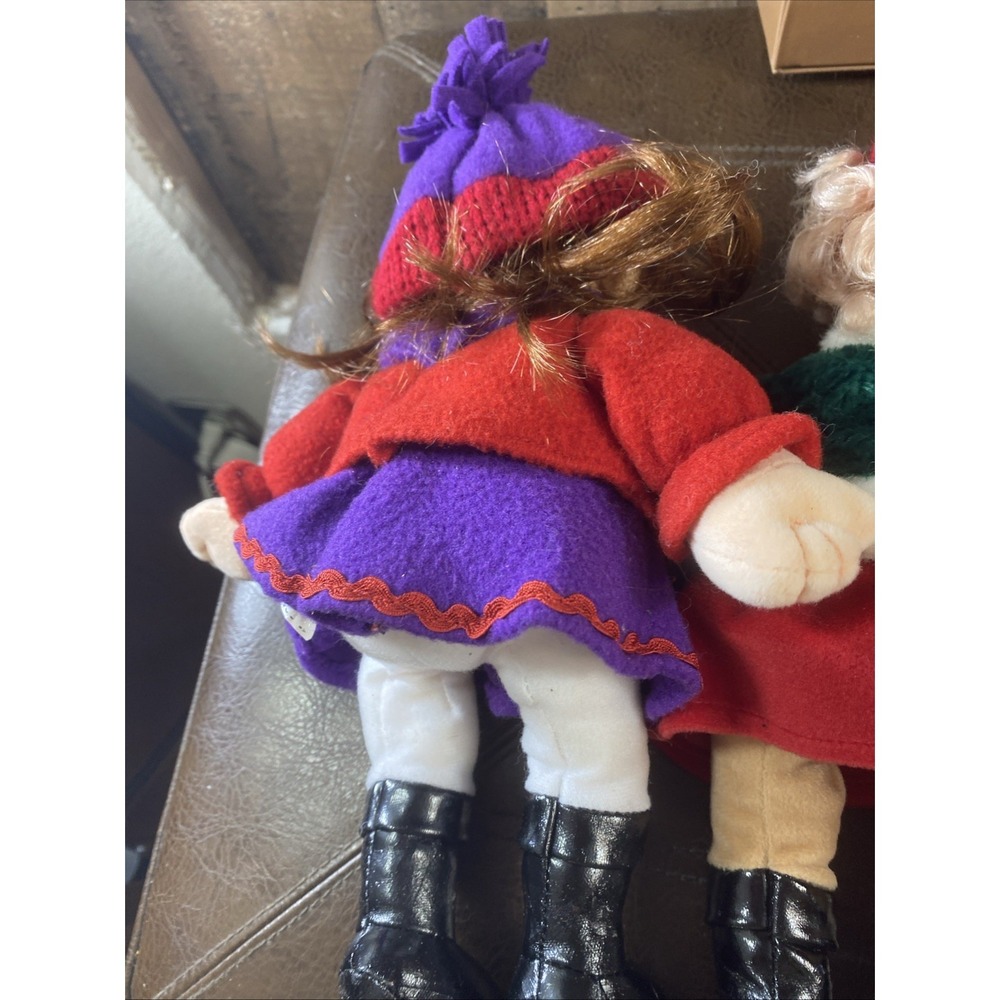 Lot of 3 Vintage 2001 Commonwealth Christmas Holiday Snowflake Dolls Plush 12" - Picture 11 of 16
